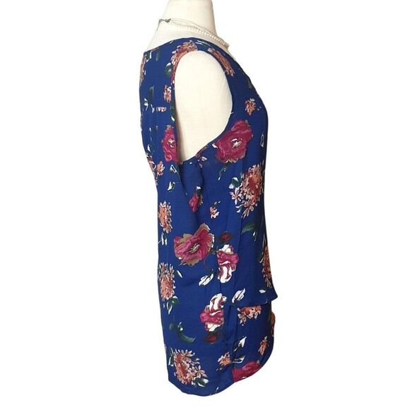 Chelsea & Theodore Womens Floral Sleeveless Blouse XL V-Neck Loose Cottage Top - Picture 2 of 6